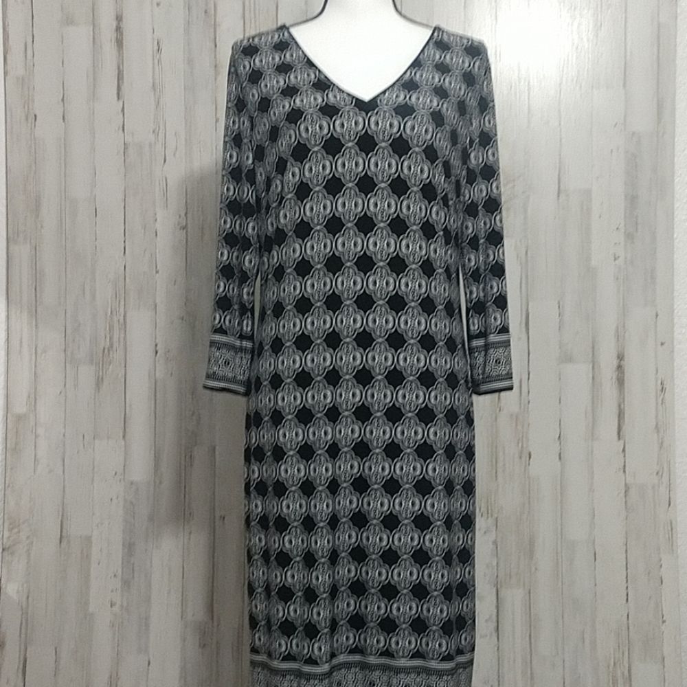 WHBM Black & White Dress
